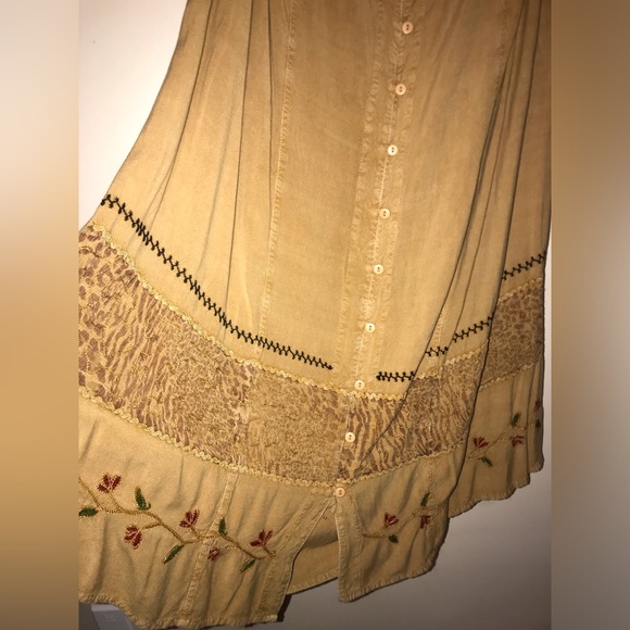 VINTAGE TRADITION PLUS BOHO MAXI SKIRT - Picture 2 of 5